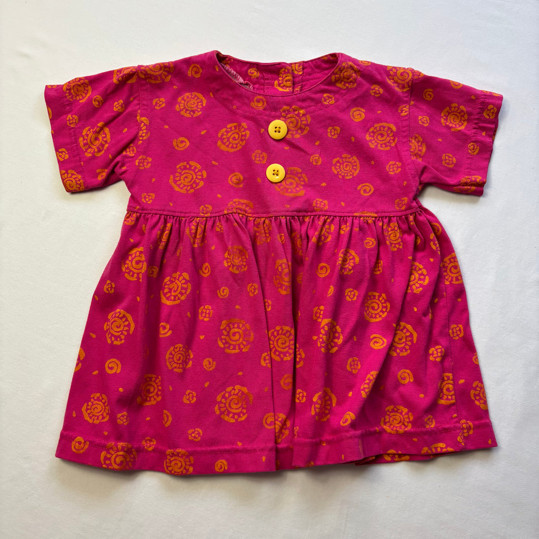 Vintage Pink/Orange Swirly Tunic 2/3t