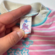 Load image into Gallery viewer, Vintage Flower Striped Tee 12-18 months
