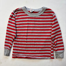 Load image into Gallery viewer, Vintage Red/Gray Striped Long Sleeve 2t
