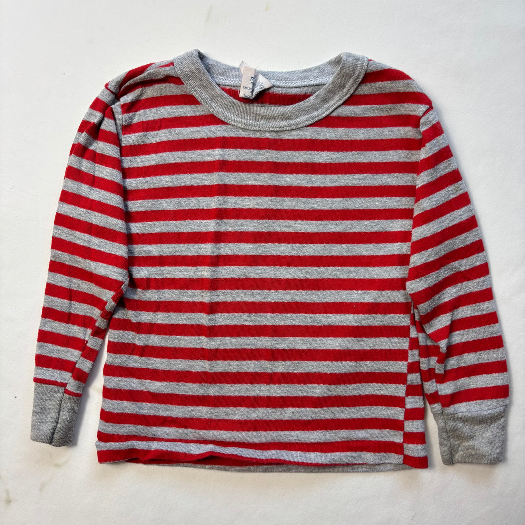 Vintage Red/Gray Striped Long Sleeve 2t