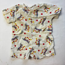 Load image into Gallery viewer, Vintage Trains Pattern Romper 6-9 months
