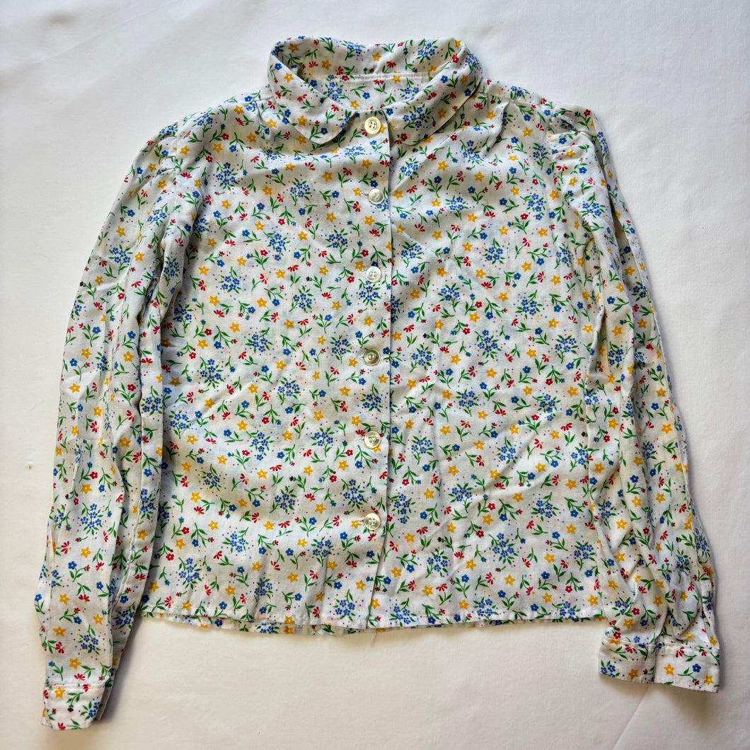 Vintage Colorful Floral Buttondown kids 6