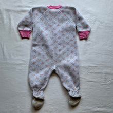 Load image into Gallery viewer, Vintage Floral Fleece Footed PJs 6-9 months
