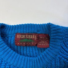 Load image into Gallery viewer, Vintage Blue/Black Striped Knit Sweater kids 6
