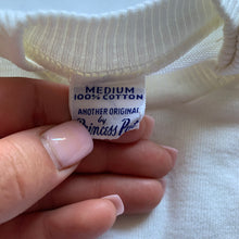 Load image into Gallery viewer, Vintage Cream/Blue Romper 6-9 months
