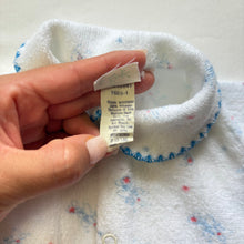 Load image into Gallery viewer, Vintage Airplane Terrycloth Footed PJs 0-3 months

