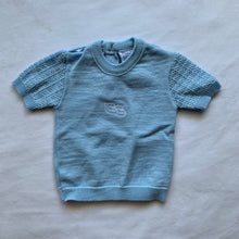 Load image into Gallery viewer, Vintage Blue Knit Shirt 3-6 months
