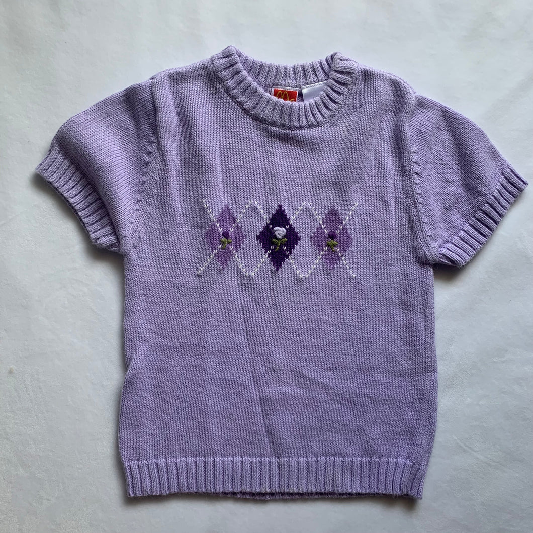 Vintage McKids Purple Knit Shirt 4t/5t