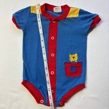 Load image into Gallery viewer, Vintage Bear Color Block Romper 6-9 months
