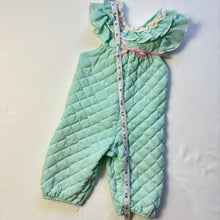 Load image into Gallery viewer, Vintage Mint Quilted Pantsuit 3-6 months
