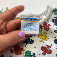 Load image into Gallery viewer, Vintage Primary Airplanes Romper 0-3 months

