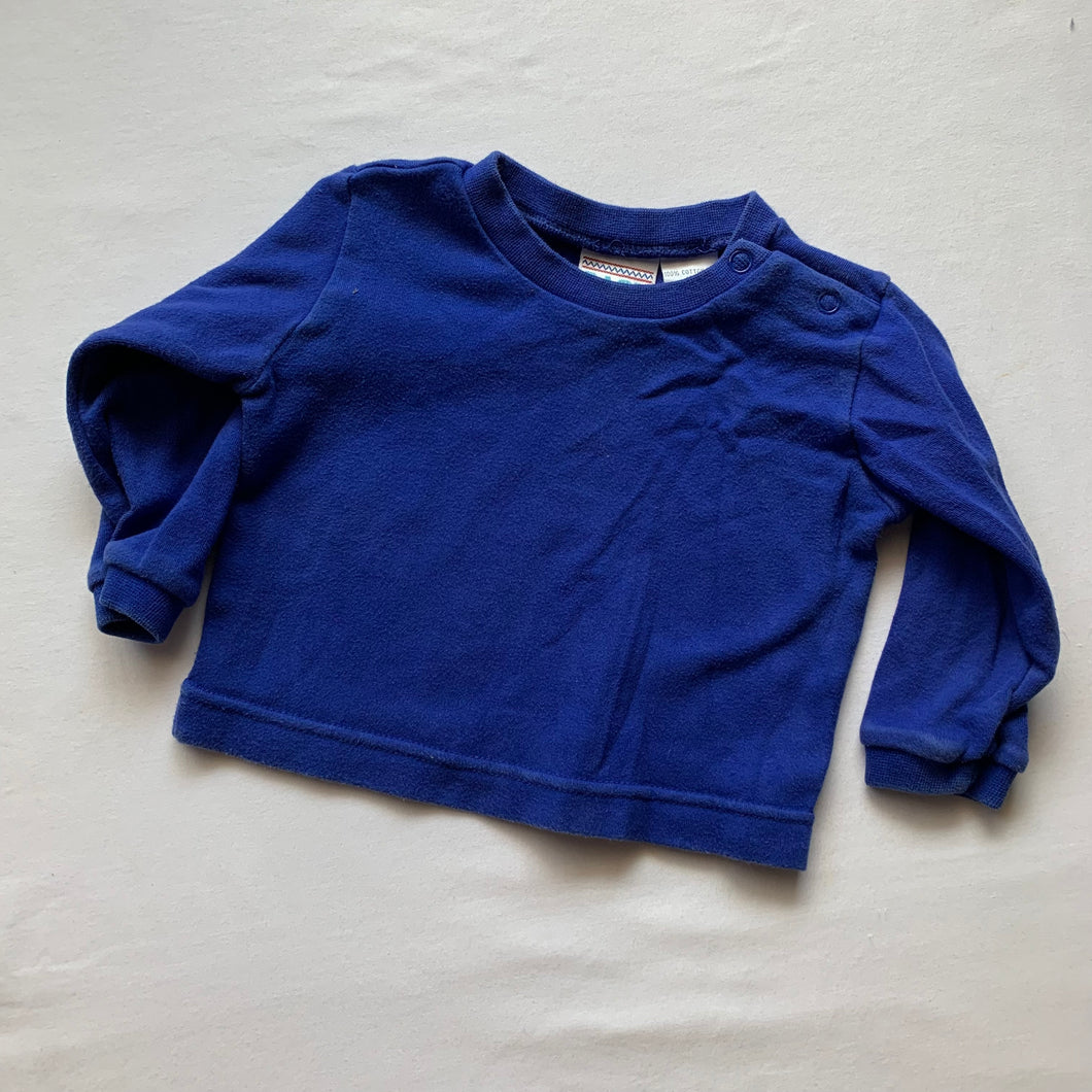 Vintage Royal Blue Long Sleeve 9-12 months