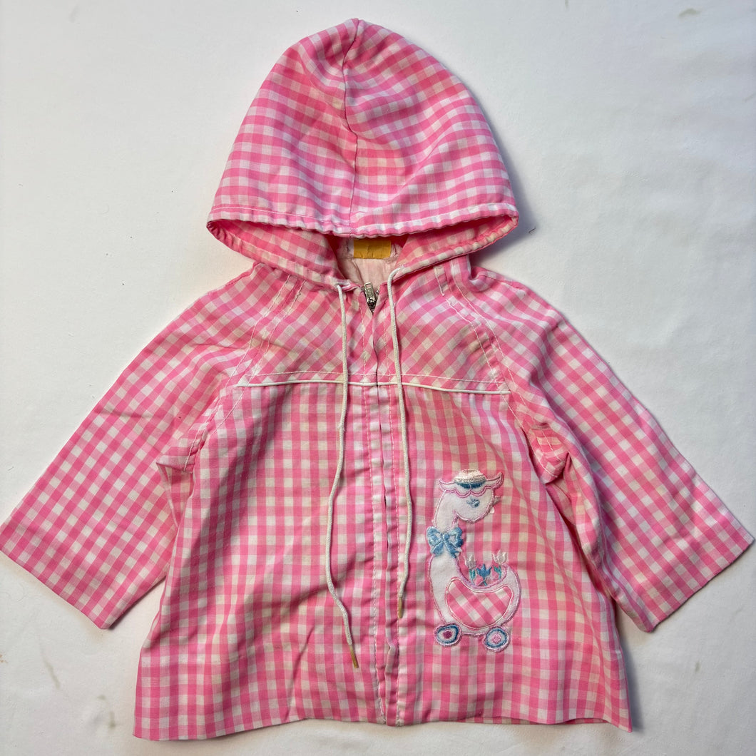 Vintage Duck Pink Gingham Jacket 12-18 months
