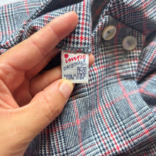Load image into Gallery viewer, Vintage Gray/Black Plaid Jon Jon 2t/3t

