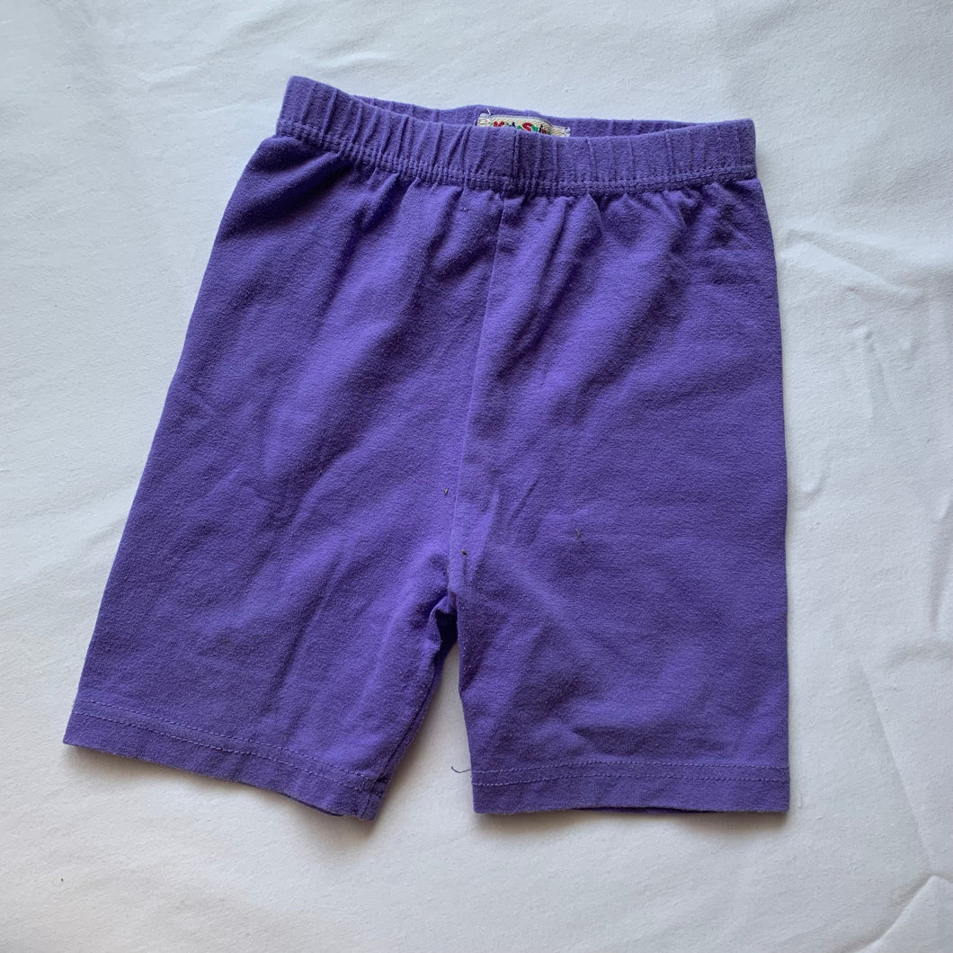 Vintage Solid Purple Biker Shorts 4t