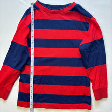 Load image into Gallery viewer, Vintage Red/Navy Striped Long Sleeve 5t
