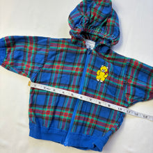 Load image into Gallery viewer, Vintage Multicolored Plaid Bear Jacket 3 months
