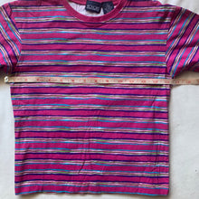 Load image into Gallery viewer, Vintage Wavy Striped Pink Tee kids 6
