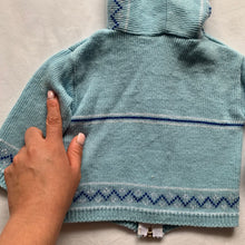 Load image into Gallery viewer, Vintage Blue Knit Sweater 9 months
