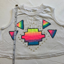 Load image into Gallery viewer, Vintage Neon Tribal Cropped Tank Top 4t-6
