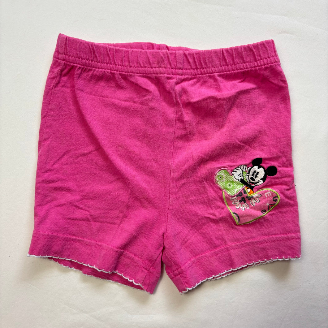 Vintage Mickey Mouse Pink Shorts 2t/3t