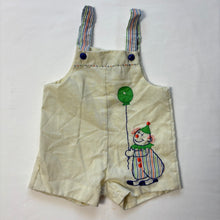 Load image into Gallery viewer, Vintage Clown Balloon Neutral Romper 12 months *flaw
