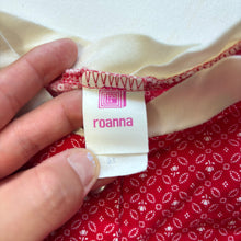 Load image into Gallery viewer, Vintage Red Flower Girls Buttondown kids 6
