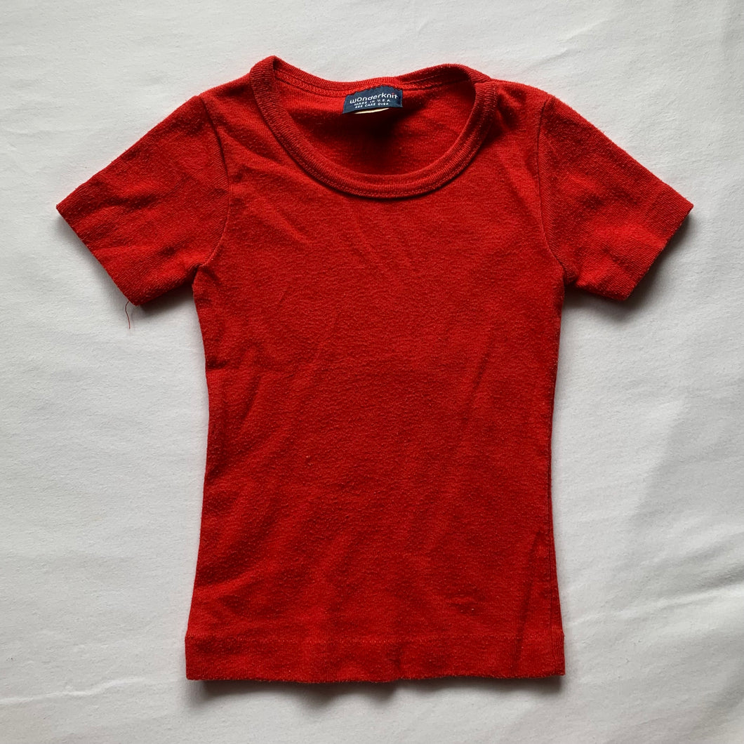 Vintage Solid Red Shirt 2t