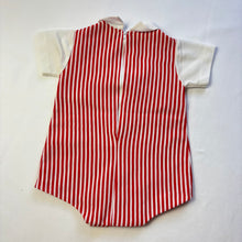 Load image into Gallery viewer, Vintage 70s Red Striped Romper 12 months
