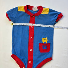 Load image into Gallery viewer, Vintage Bear Color Block Romper 6-9 months
