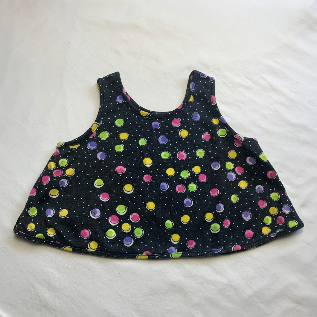 Vintage Polka Dot Cropped Tank Top 4t