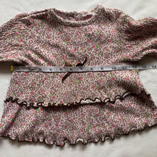 Load image into Gallery viewer, Vintage Y2k Leopard Floral Ruffled Long Sleeve 2t
