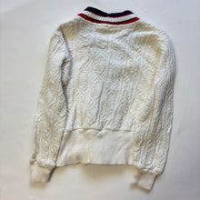 Load image into Gallery viewer, Vintage White + Red/Blue Cardigan Sweater 3t
