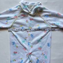 Load image into Gallery viewer, Vintage Bears + Balloons Footed PJs 0-3 months
