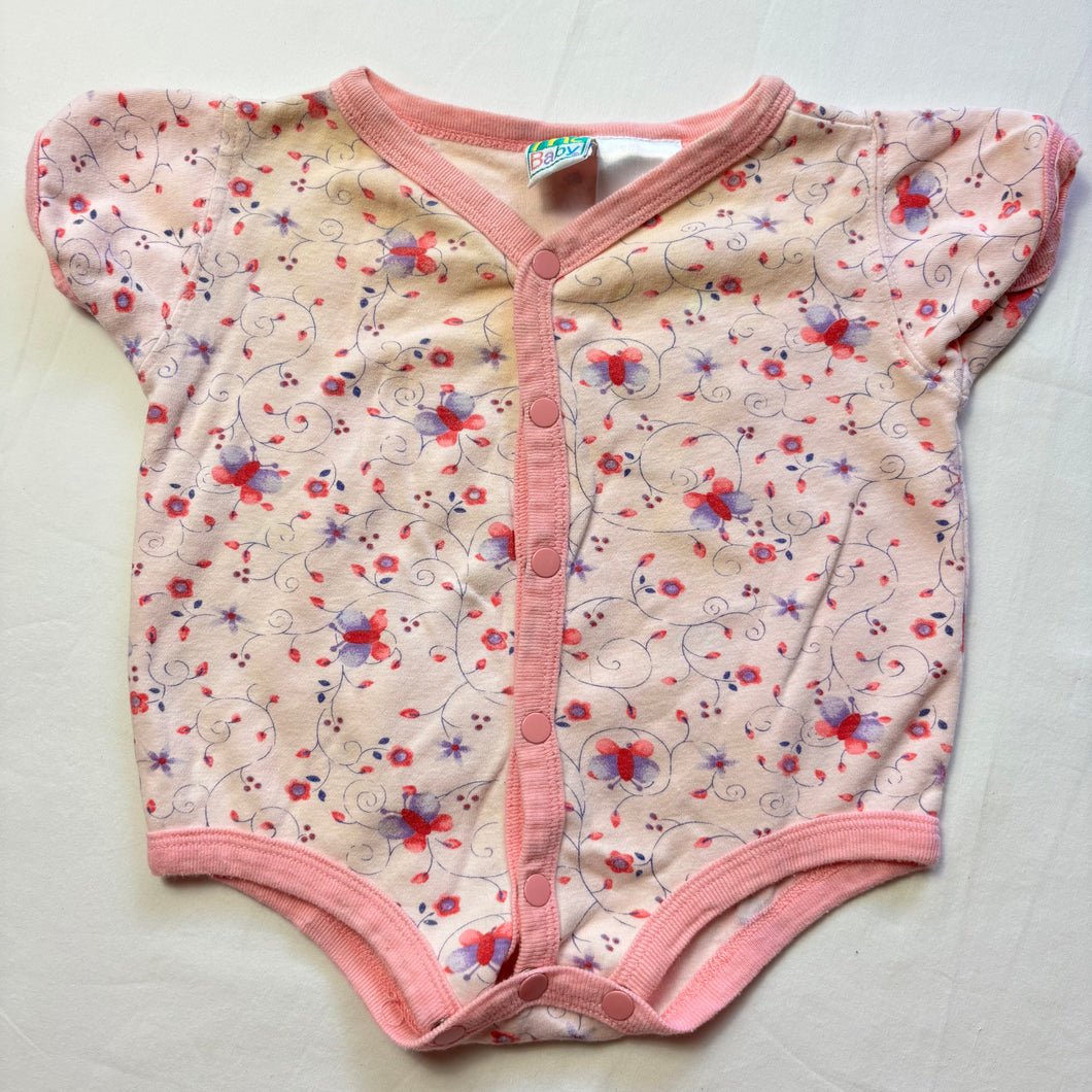 Vintage McBaby Butterfly + Floral Romper 3 months