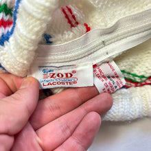 Load image into Gallery viewer, Vintage Lacoste Striped Knit Hoodie 2t
