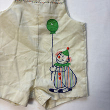 Load image into Gallery viewer, Vintage Clown Balloon Neutral Romper 12 months *flaw
