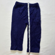 Load image into Gallery viewer, Vintage Navy Blue Knit Pants 18 months
