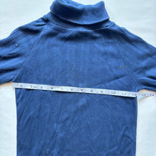 Load image into Gallery viewer, Vintage Navy Blue Ribbed Turtleneck 4t/5t
