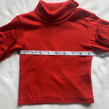 Load image into Gallery viewer, Vintage Solid Red Turtleneck 12-18 months
