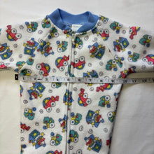Load image into Gallery viewer, Vintage Toys Pattern Footed PJs 3 months
