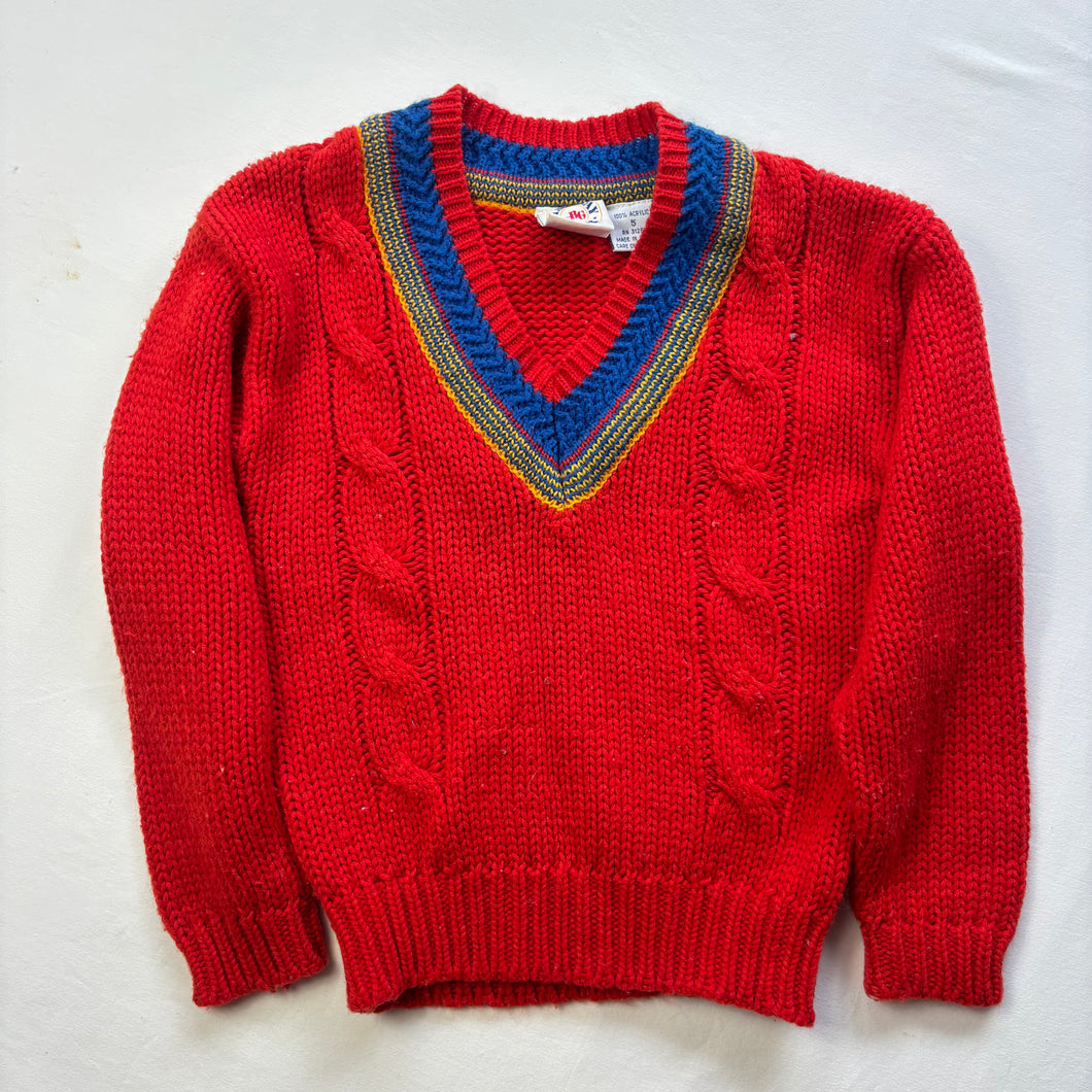 Vintage Colorful Knit Sweater 5t