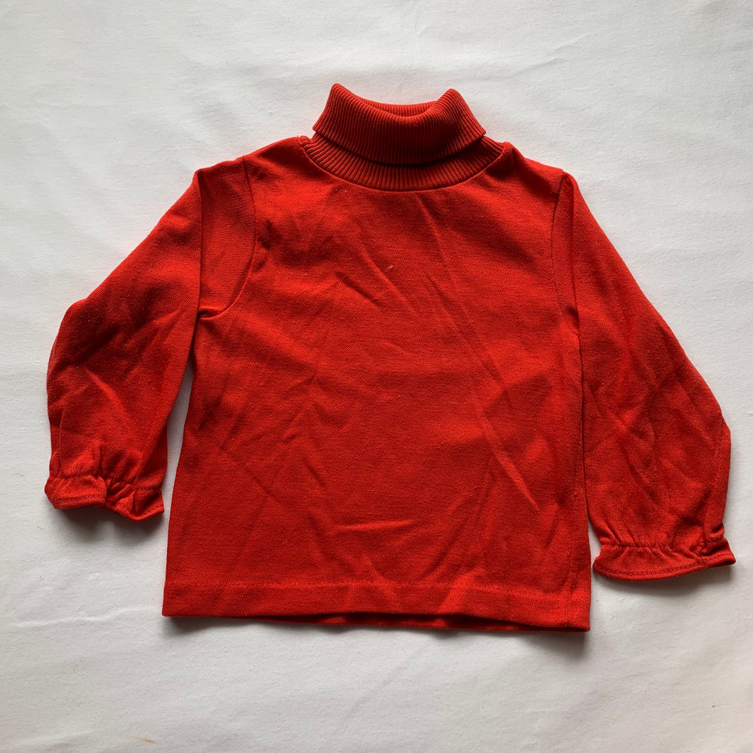 Vintage Red Turtleneck 18 months