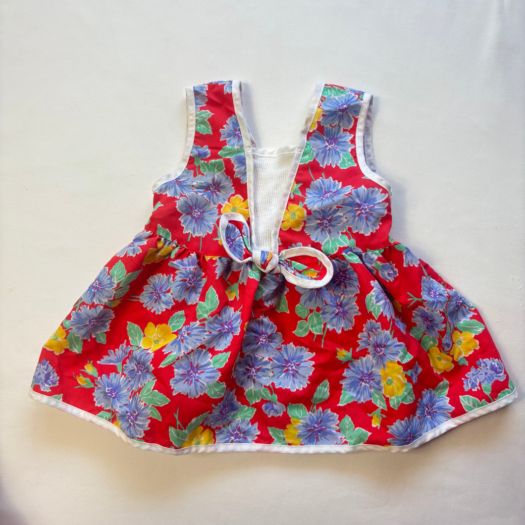 Vintage Bright Floral Sleeveless Top 18 months