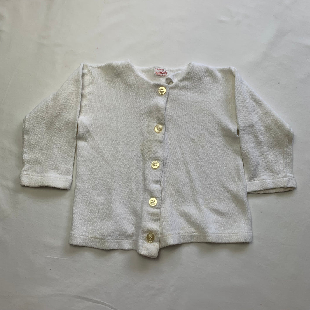 Vintage 50s Healthknit White Sweater 2t