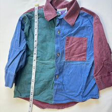 Load image into Gallery viewer, Vintage Muted Color Block Buttondown 2t/3t
