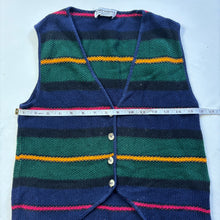 Load image into Gallery viewer, Vintage Striped Knit Vest kids 12/14

