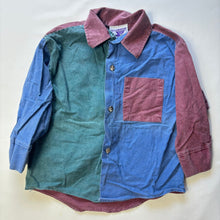 Load image into Gallery viewer, Vintage Muted Color Block Buttondown 2t/3t
