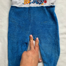 Load image into Gallery viewer, Vintage Puppy + Turtle Footed PJs 6 months

