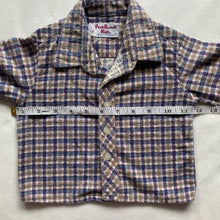 Load image into Gallery viewer, Vintage Plaid Flannel Buttondown 12 months

